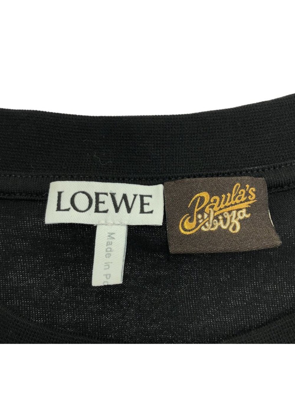 Loewe Paula's Ibiza's Ibiza Clochette Embroidered Boxy Fit T-Shirt Black - Picture 3 of 5